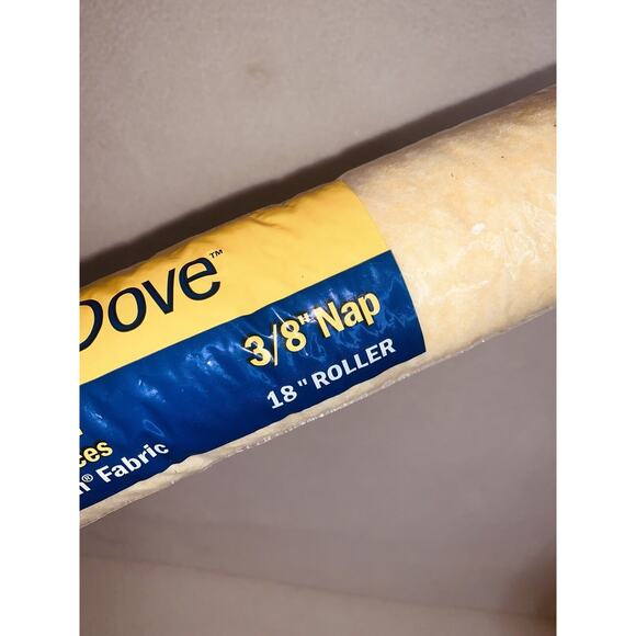 18" Nap Roller Purdy 140670182 White Dove Woven Dralon 3/8" Latex Oil Basd Paint - Picture 6 of 10